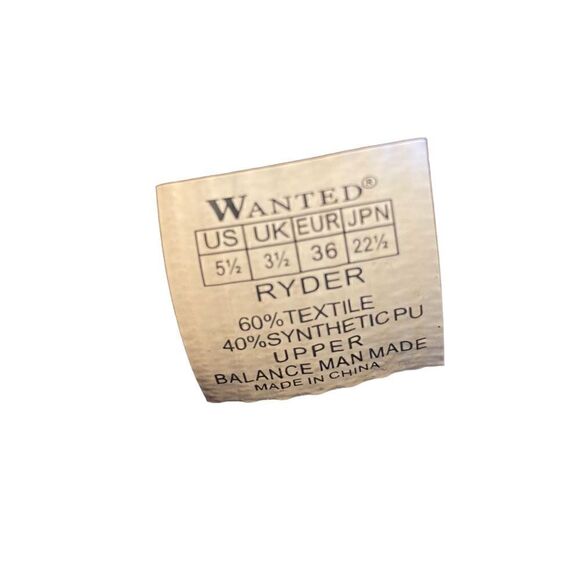 Wanted Ryder Brown Lace Up Combat Boots w/ Knit Detail in Ladies 5.5M - Picture 6 of 6